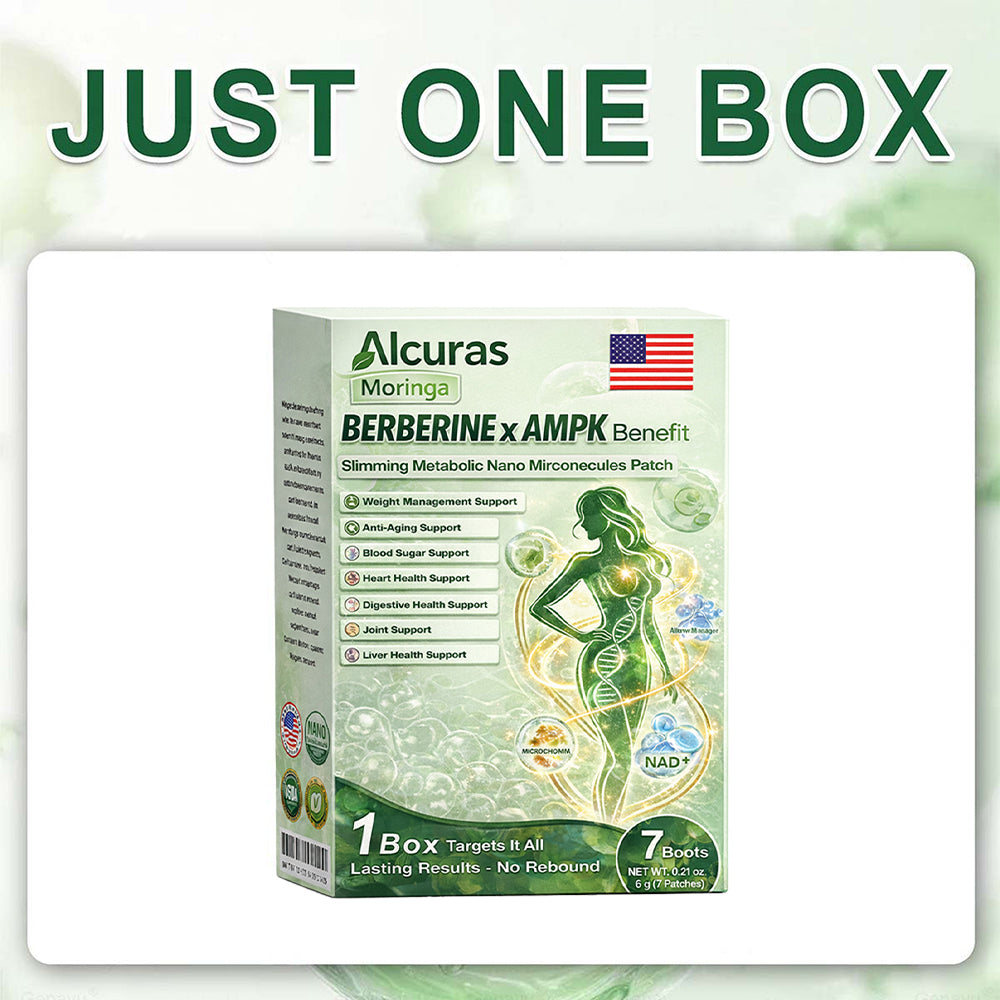 ๐๐Alcurasยฎ Moringa 8-Benefit Slimming & Metabolic Nano Microneedle changes in 7 days) For obesity, Loose Skin,diabetes, sleep apnea, joint issues, and more